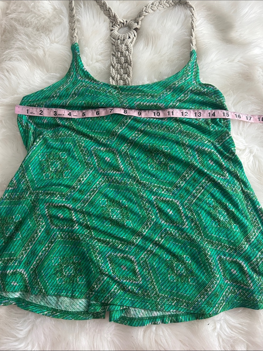 H.I.P. bohemian rope racerback tank top - Picture 4 of 7
